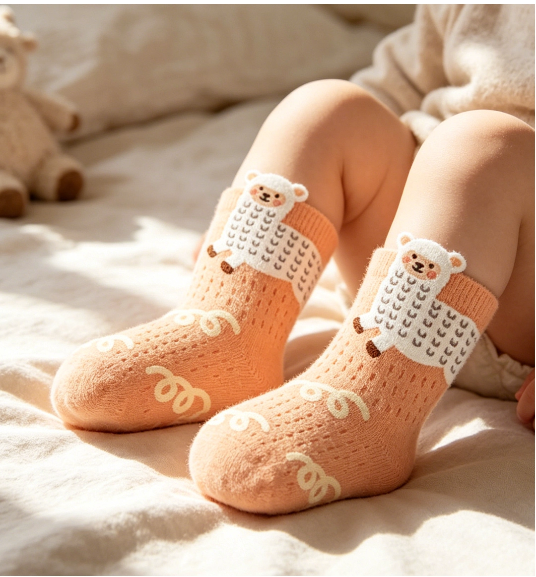Factory pure cotton baby socks wholesale