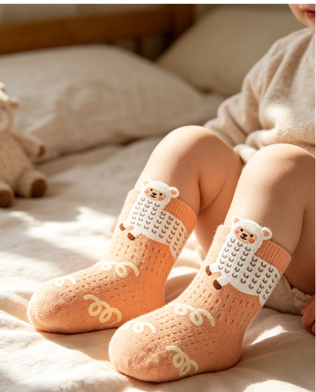 Fast delivery cartoon baby socks china factory