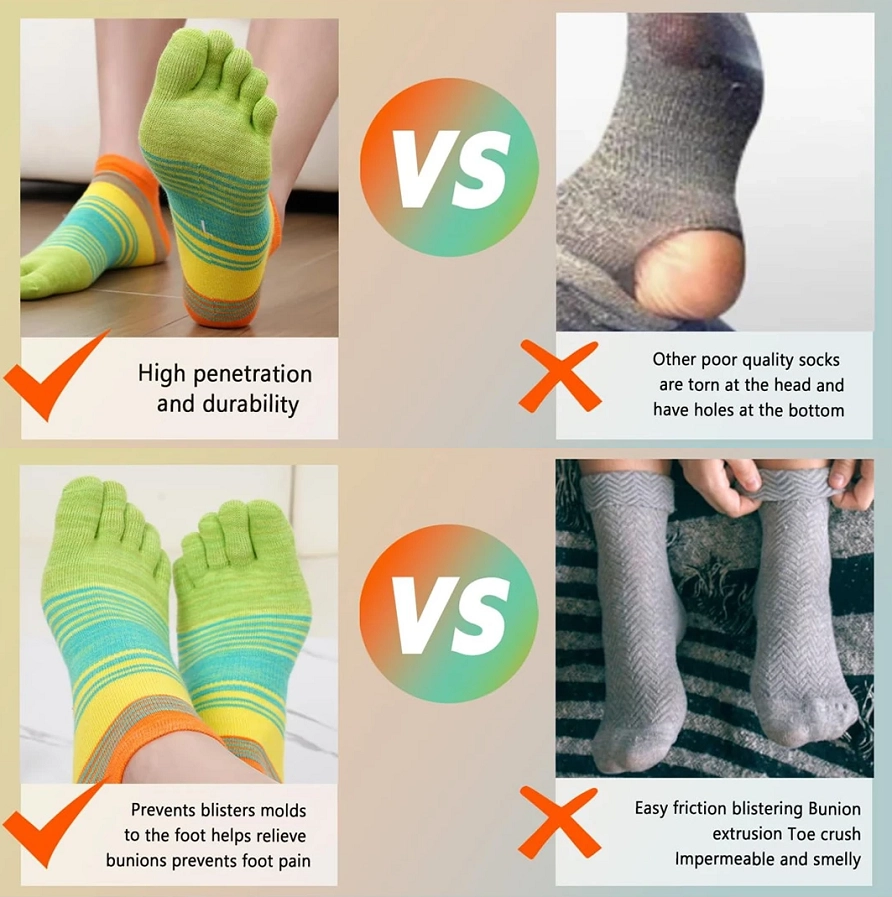 Custom Design Five Toe Separate Socks Fast Delivery