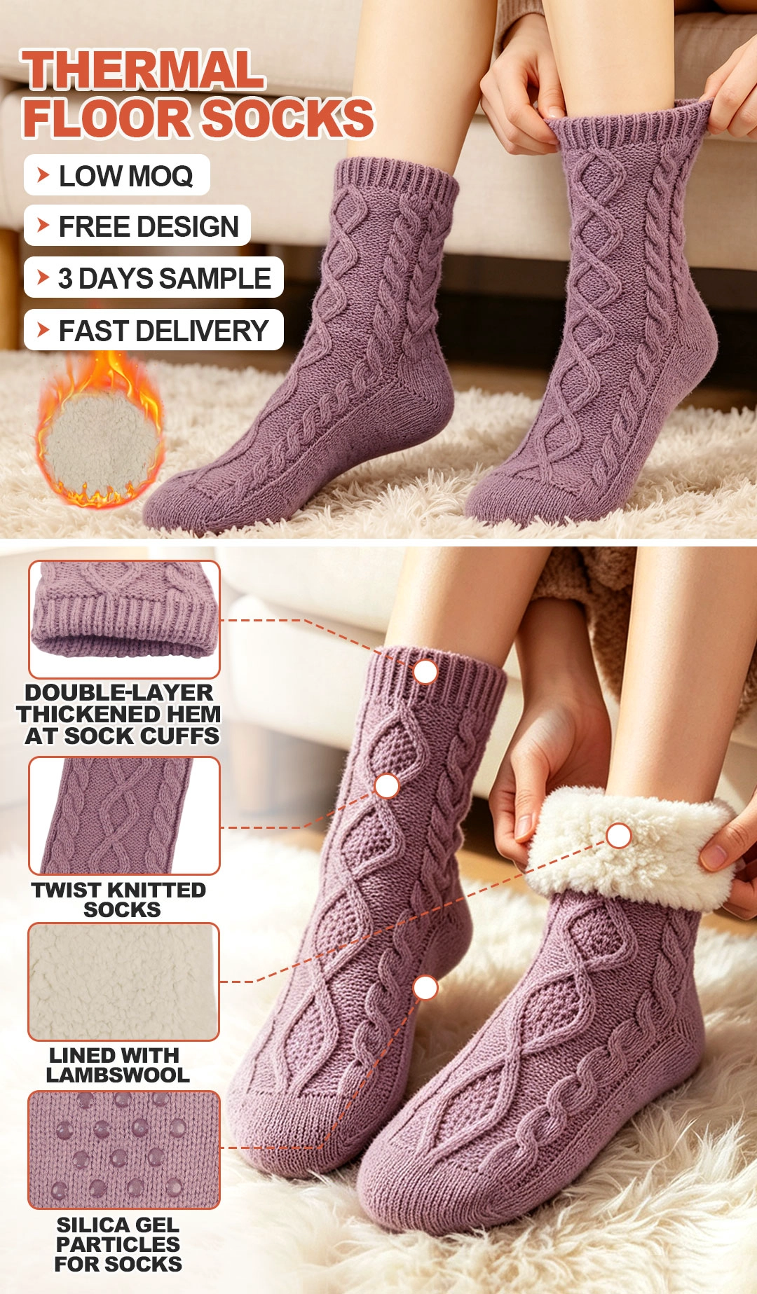 Bulk Order 3D Digital Printed Socks