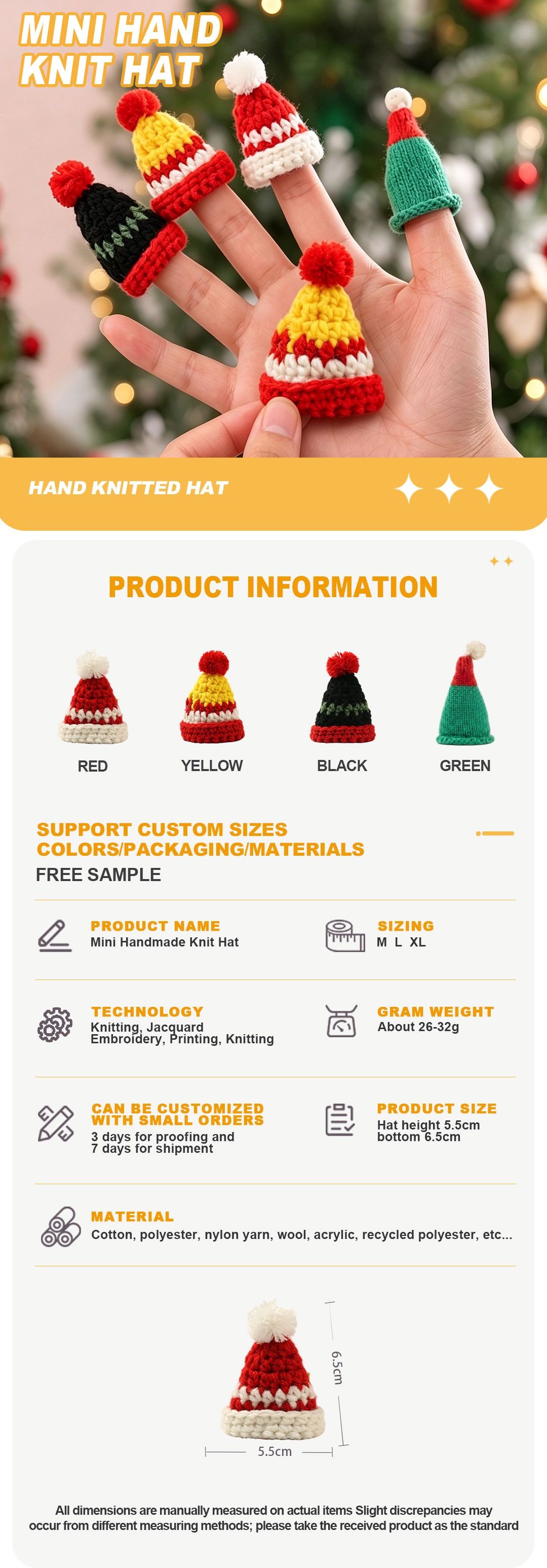 OEM custom knit product factory China
