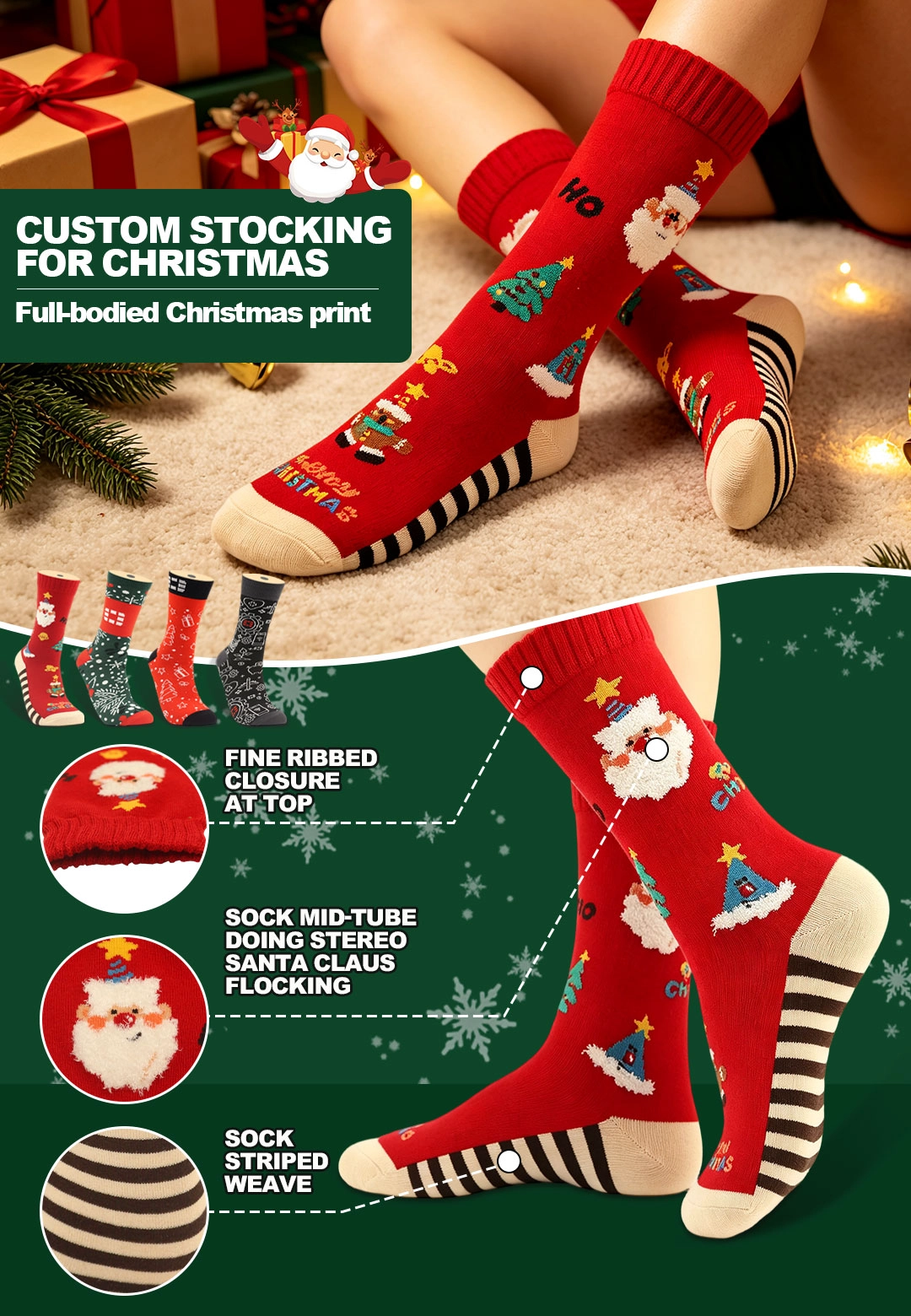 Custom printed promotional socks manufacturer