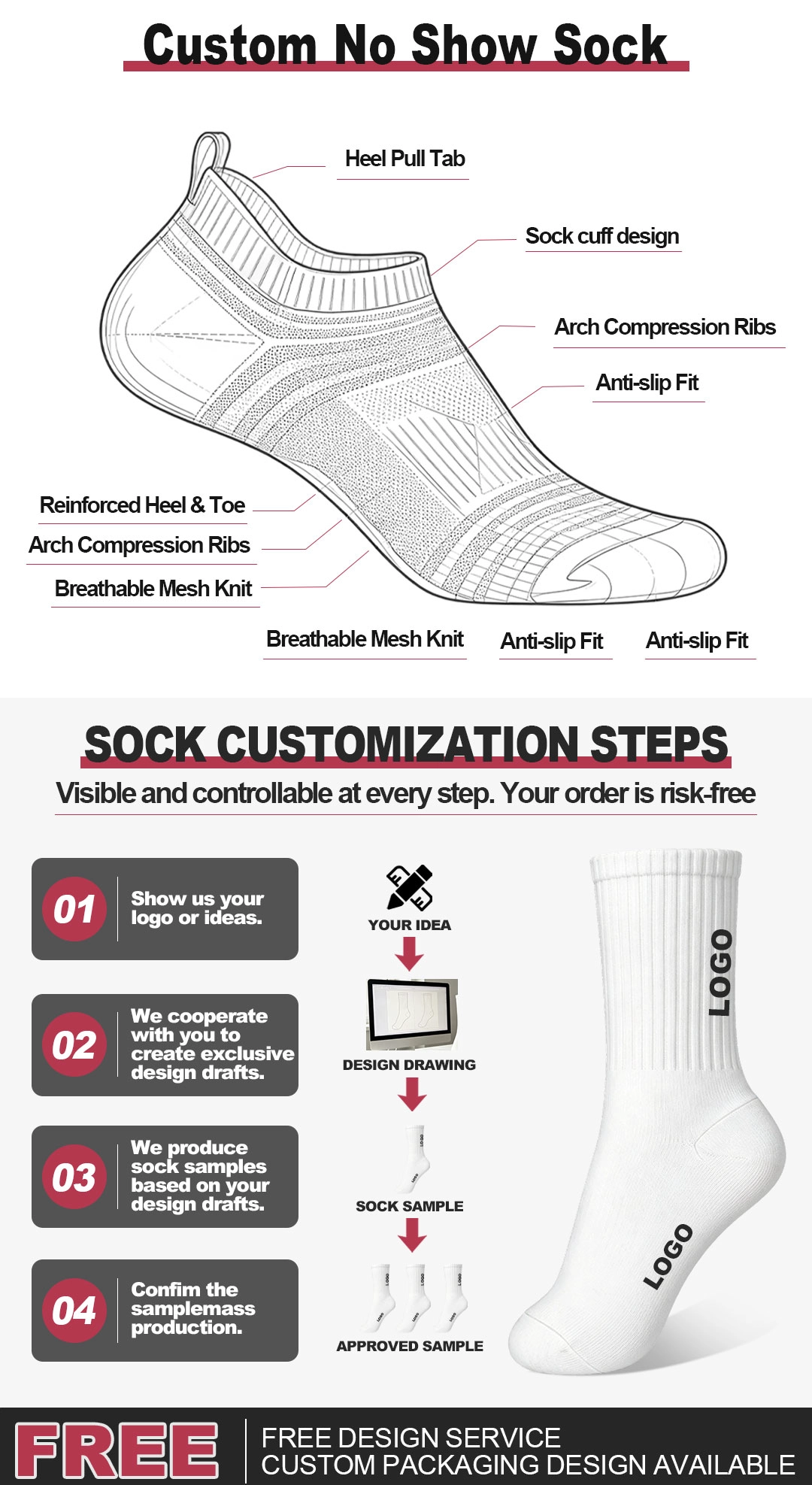  OEM Sports Running Socks Supplier