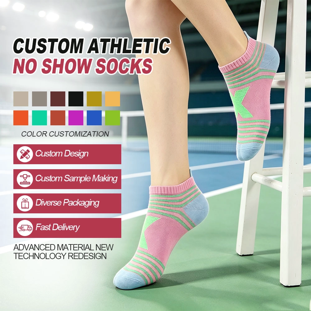 China Women's Fairless Sports Socks Thin Low Cut Running Upholstered Non-Slip Invisible Socks Hidden manufacturer