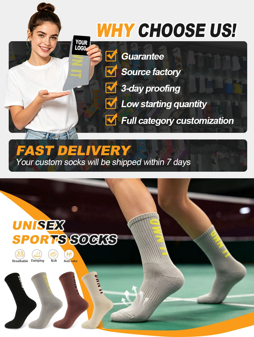Best price professional running socks supplier