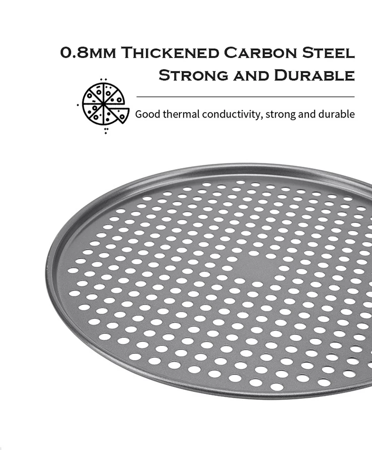 Produttore di teglie per pizza in Cina, teglia per pizza perforata  all'ingrosso, fornitore di teglie per pizza croccante