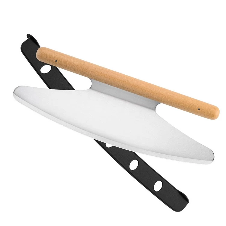 Cuchillo basculante cortador de pizza de acero inoxidable novedoso - COPY - sodh4l
