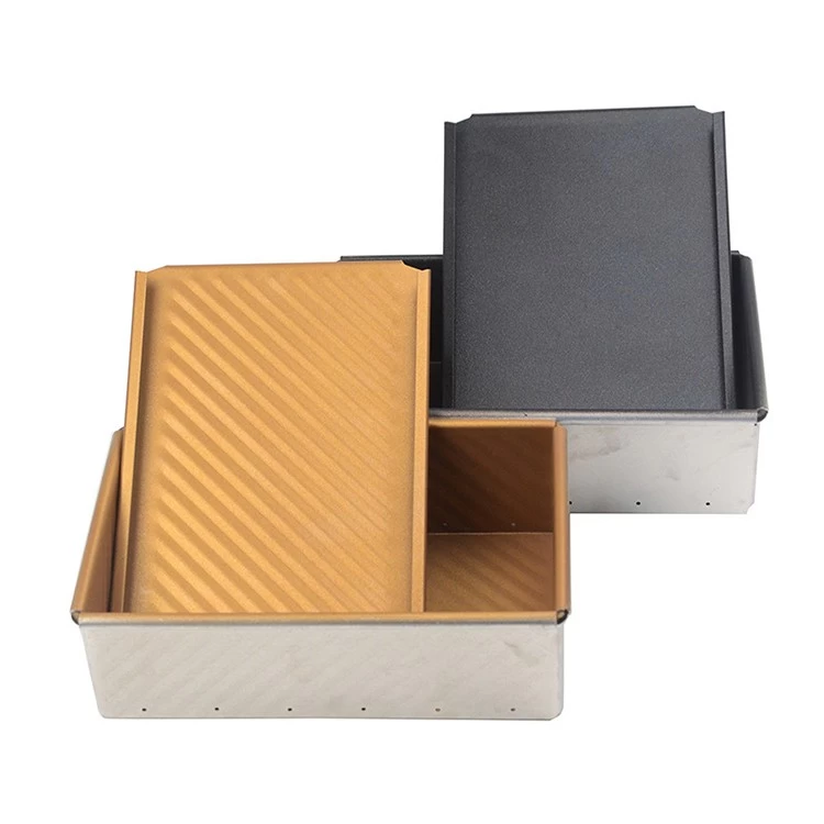China Corrugated Aluminum Bread Baking Pan with Lid manufacturer