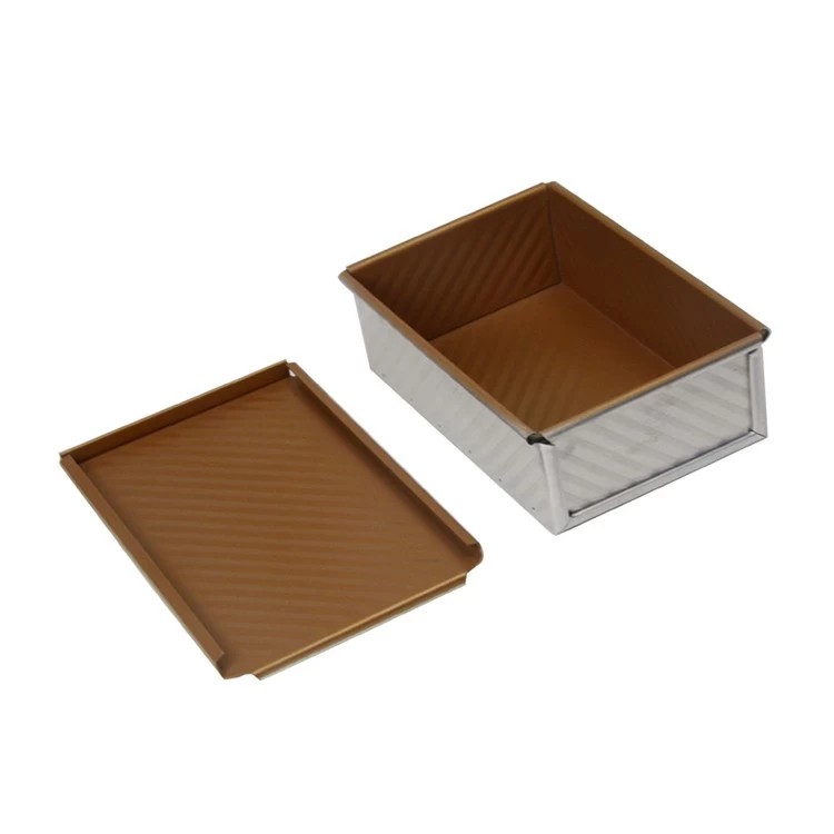 Corrugated Aluminum Bread Baking Pan with Lid