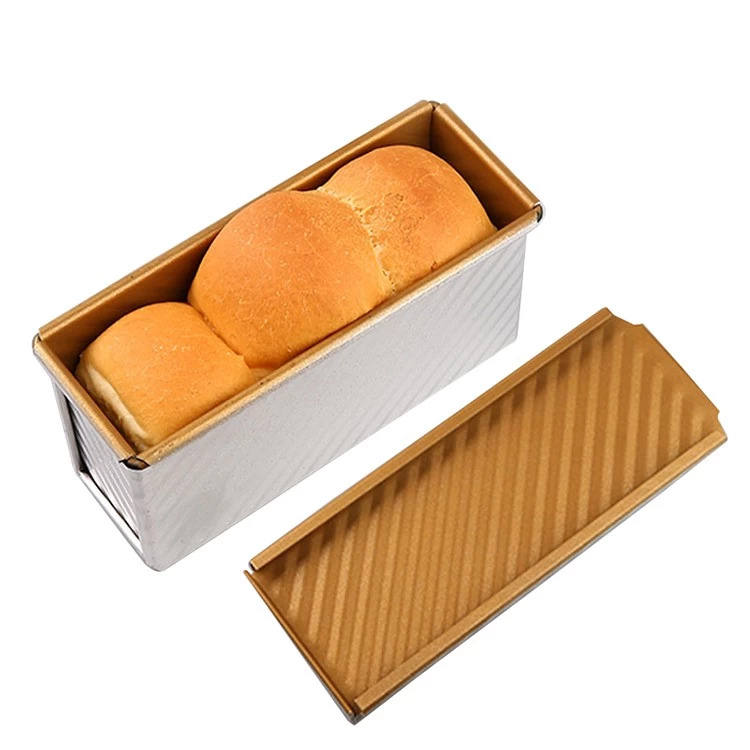 Deep Aluminum Non Stick Loaf Bread Baking Pan with Lid