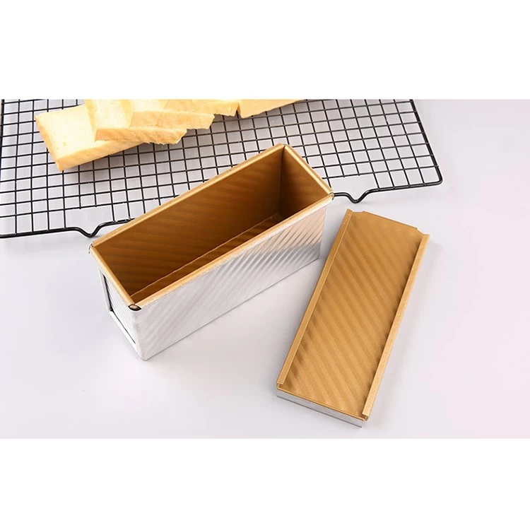 Deep Aluminum Non Stick Loaf Bread Baking Pan with Lid