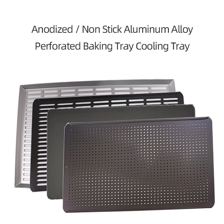 Non Stick Baking Tray Aluminum Alloy Perforated Flat Baking Pan