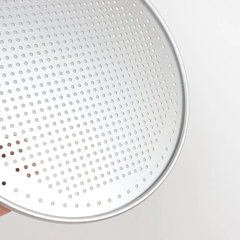 Perforated Aluminum Pizza Baking Tray Pan Plate without Edge