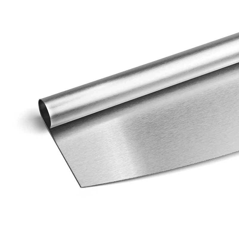 Stainless Steel Pizza Cutter Rocker Knife with Cover