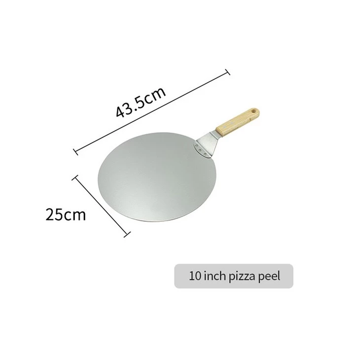 10 inch 12 inch Stainless Steel Round Pizza Peel Shovel