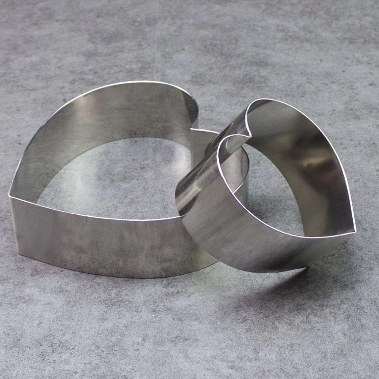Heart Shaped Stainless Steel Mousse Ring Cake Mold