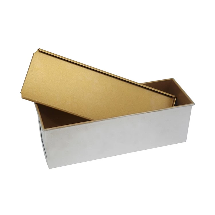 China Large Aluminum Pullman Loaf Pans Bread Tin with Lid manufacturer