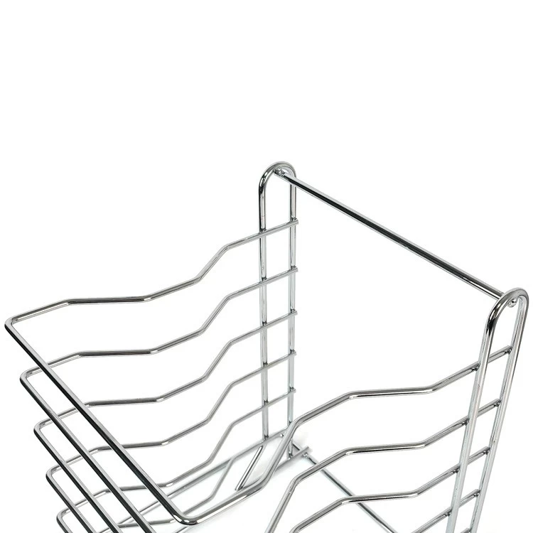 6 Tiers Stainless Steel Pizza Tray Stand Pizza Display Rack