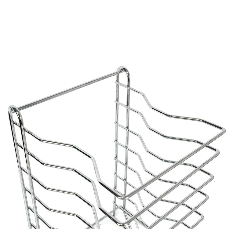 8 Tiers Stainless Steel Pizza Tray Stand Pizza Pan Holder Rack