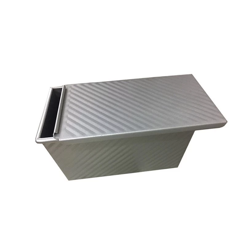 Corrugated Aluminum Pullman Loaf Pan Bread Tin with Lid