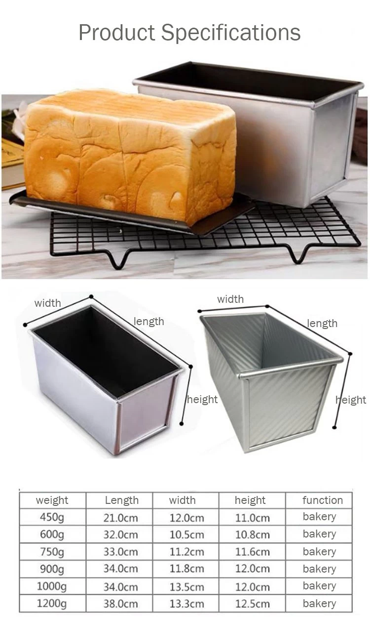 Loaf & Bread Tin, Loaf & Toast Pan with Lid