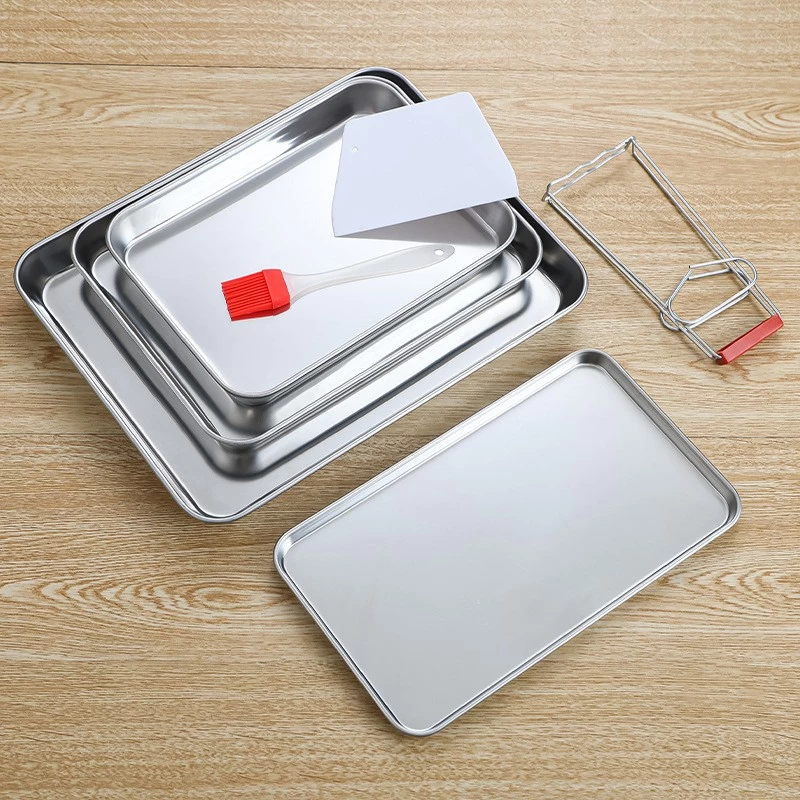 Small Sizes Stainless Steel Cookie Baking Sheet Pan