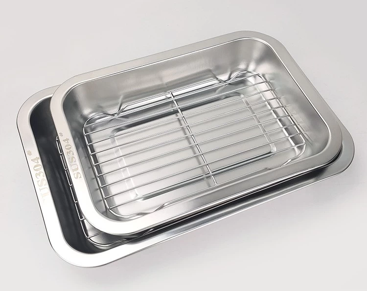 Wholesale Stainless Steel Baking Sheet Pan Bakery Oven Baking Pan with  Cooling Rack for Bread Cake Cookie - China Stainless Steel Baking Pans and  Stainless Steel Sheet Pan price