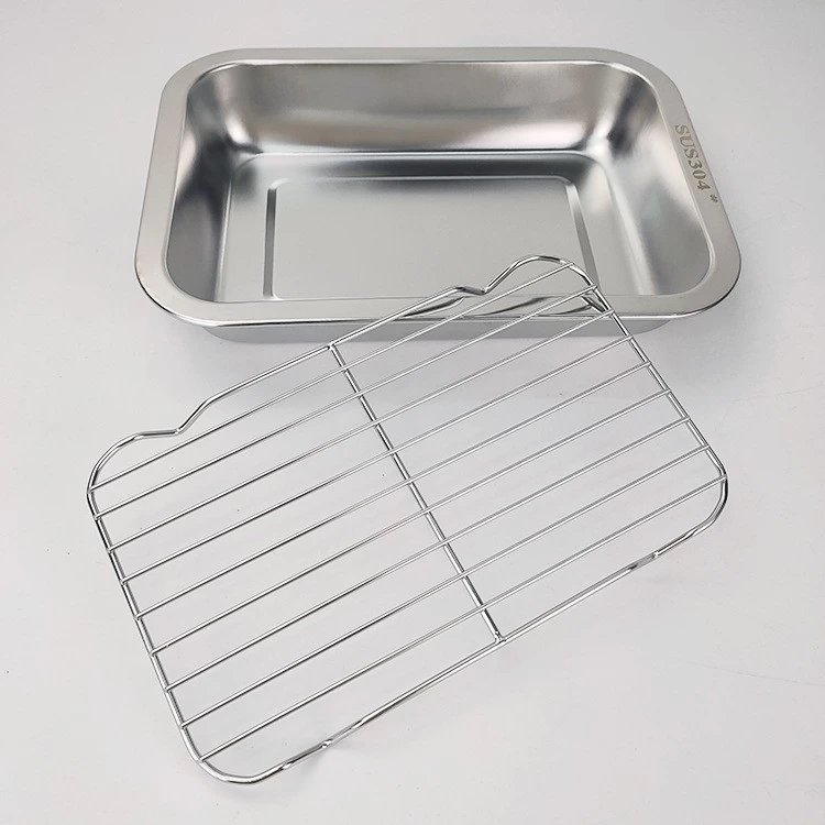 Wholesale Stainless Steel Baking Sheet Pan Bakery Oven Baking Pan with  Cooling Rack for Bread Cake Cookie - China Stainless Steel Baking Pans and  Stainless Steel Sheet Pan price