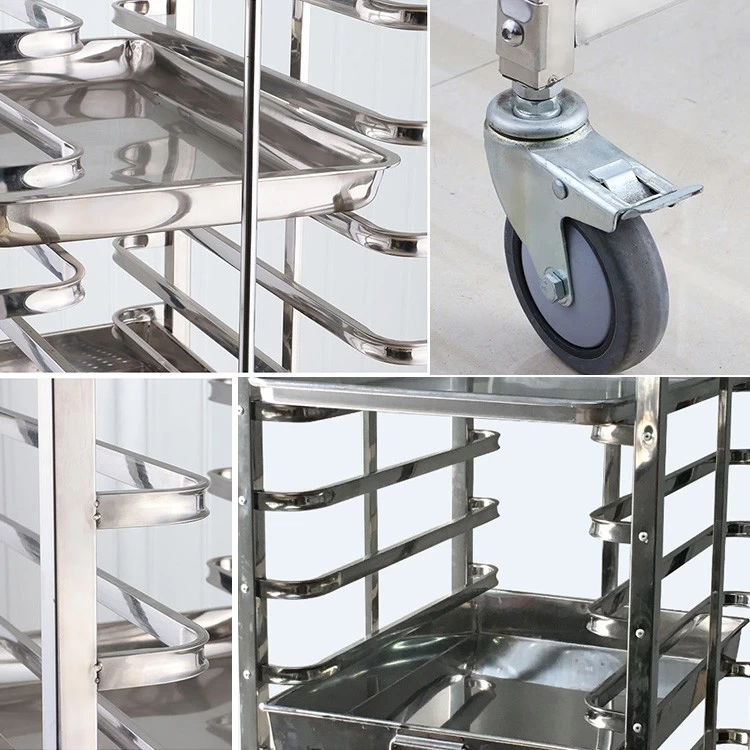 Commercial Kitchen Bakery Stainless Steel Baking Rack Trolley for Rotary  Oven - China Trolley, Rack Trolley