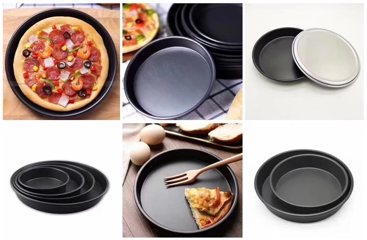 Pizza Pan, Round Pizza Crisper Pan, Baking Tray For Pizza, Multi