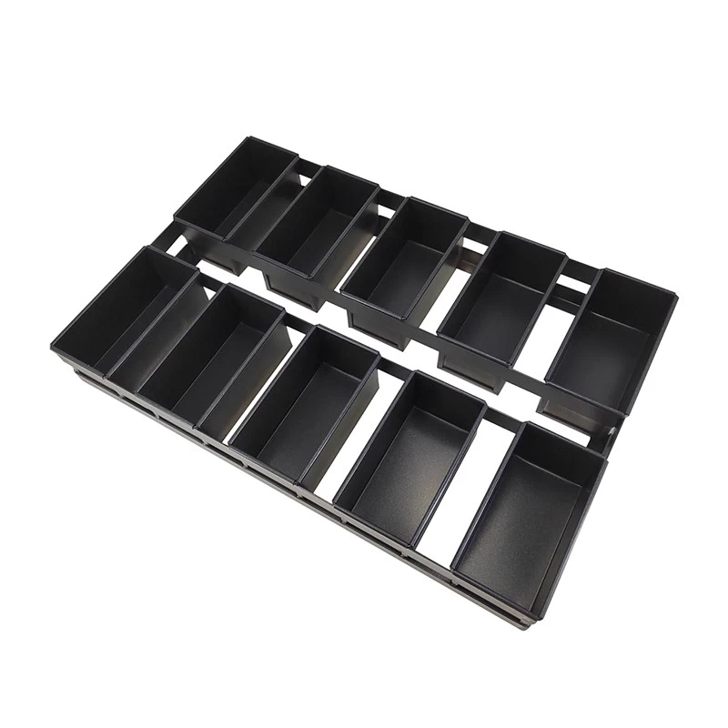 ประเทศจีน ที่กำหนดเอง 10 ช่อง Non Stick Strap Bread Loaf Baking Pan ผู้ผลิต