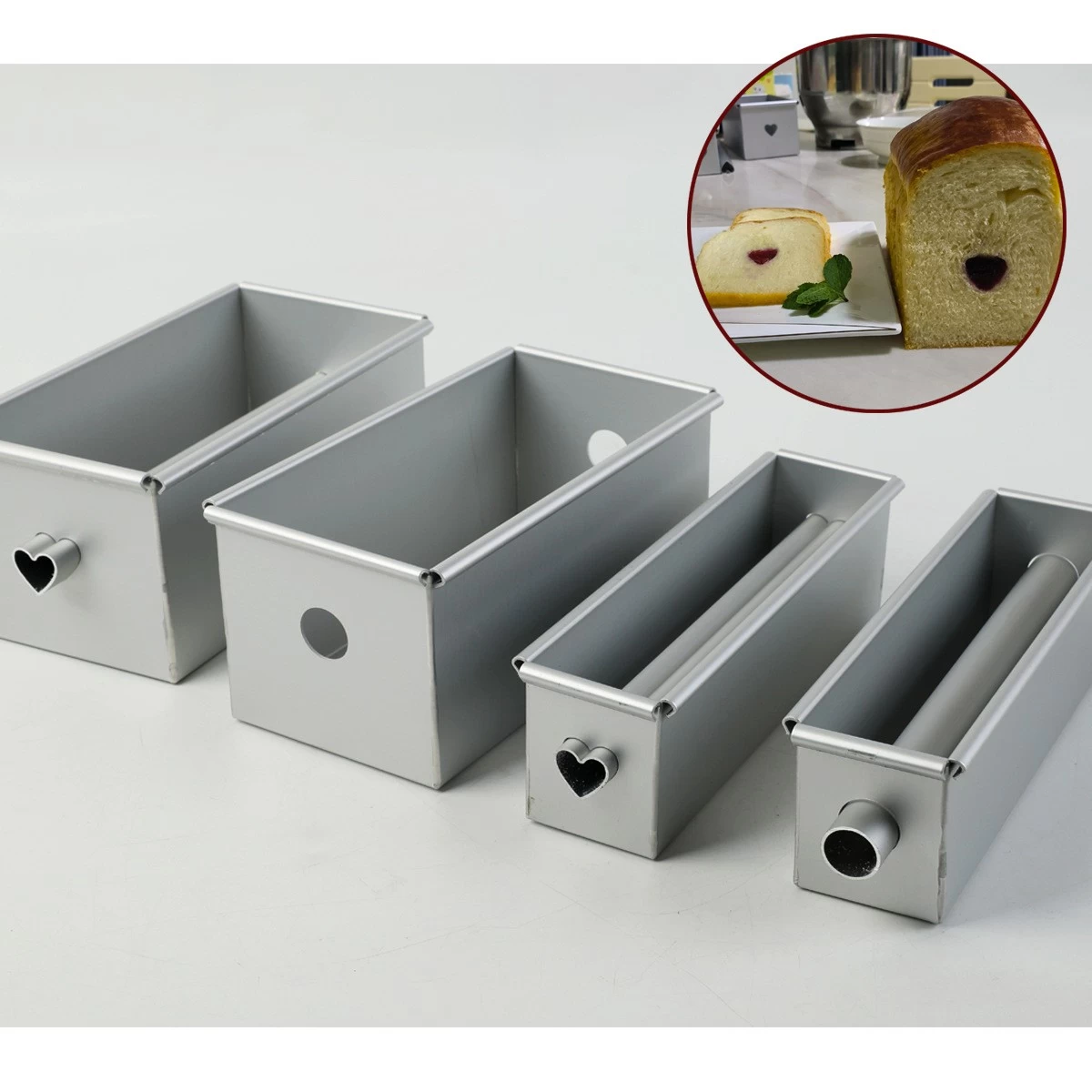 Aluminum Alloy Open Type Round Toast Bread Mold, Reusable Bread Loaf Pan  Bread Mold DIY Baking