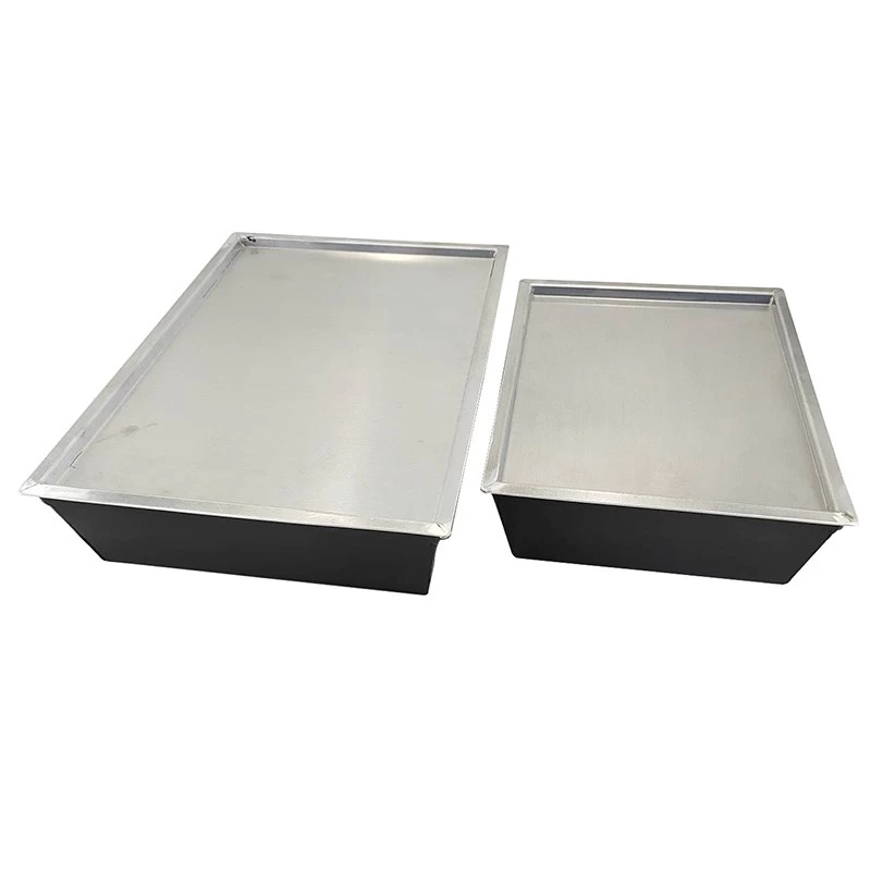 China Custom Size Rectangle Non Stick Detroit Pizza Pan with Lid manufacturer