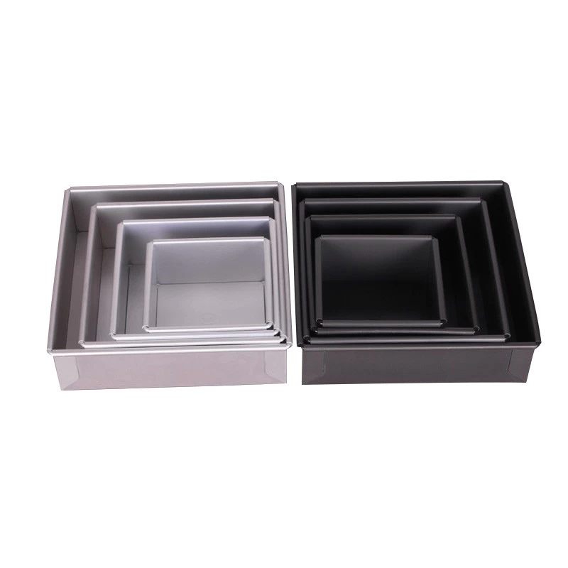 Aluminum Non Stick Square Cake Pan Cake Baking Tins with Removable Bottom