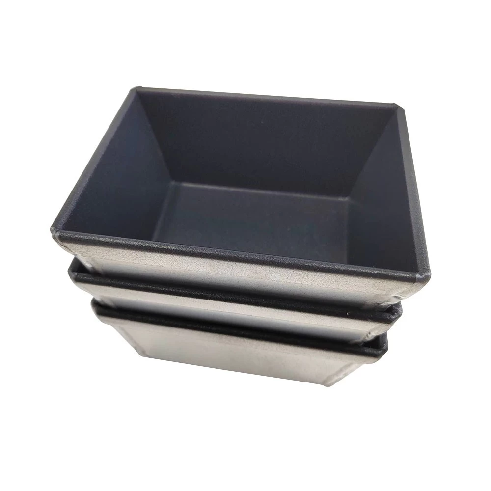 China Handcrafted Stackable Aluminum Mini Loaf Bread Baking Pan manufacturer