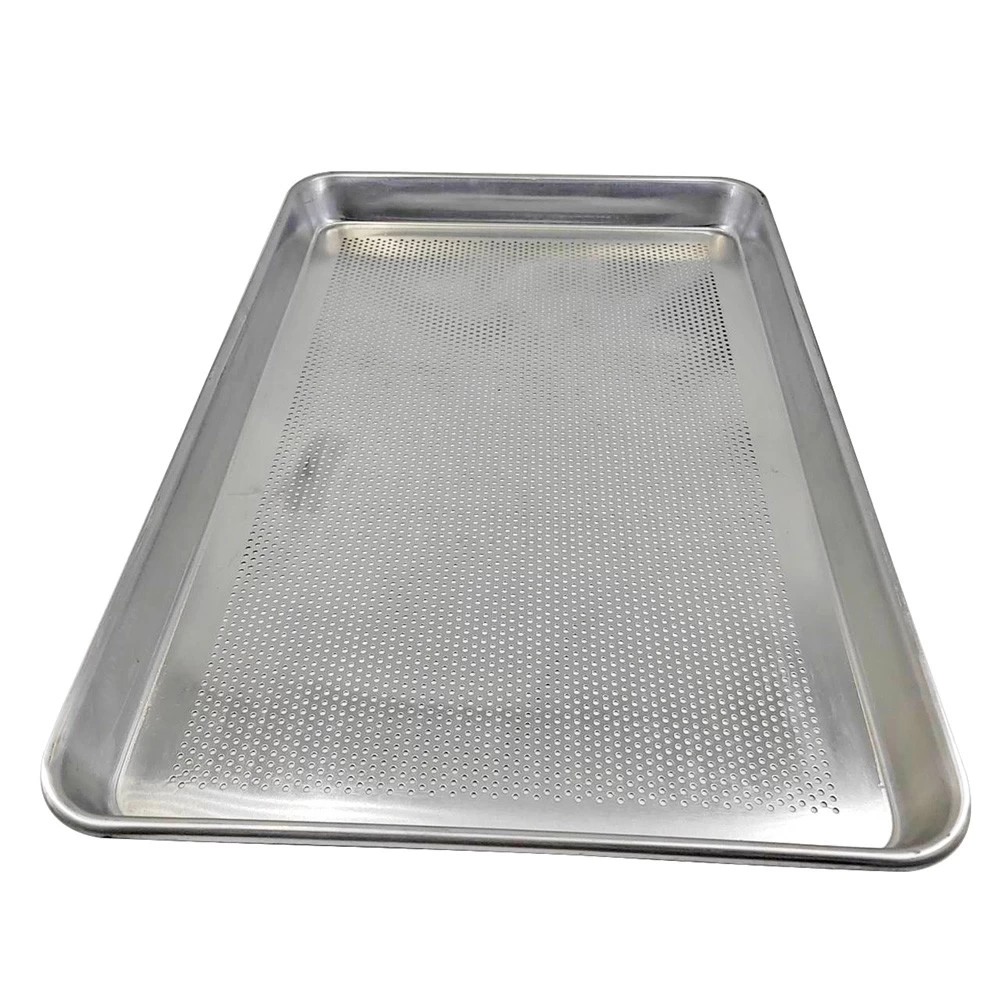 China 400*600*50mm Aluminum Perforated Tray Cookie Sheet Pan manufacturer
