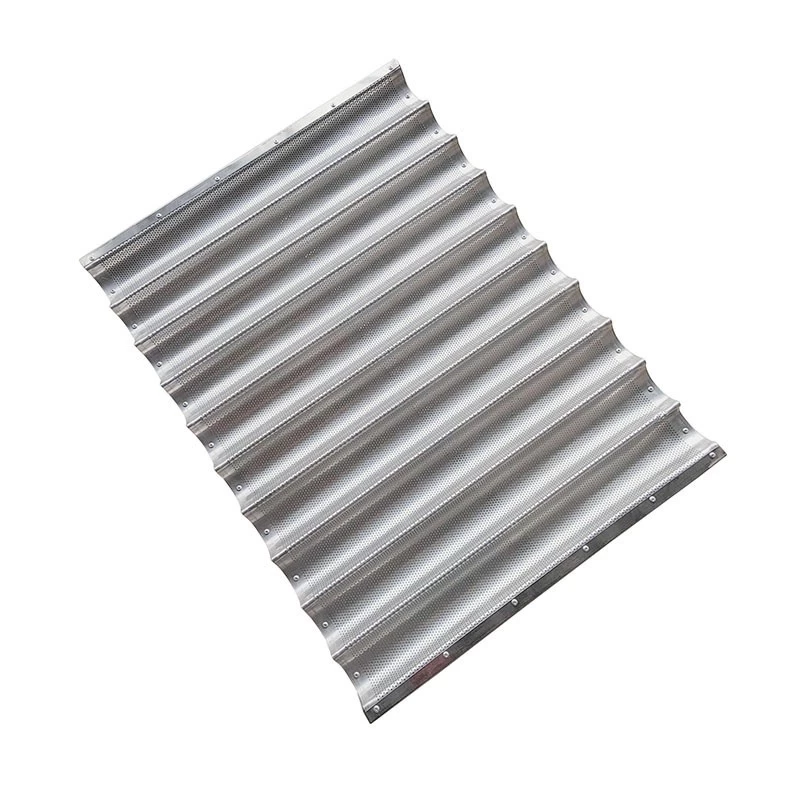 Tsina 10 Rows Aluminum Metal French Stick Tray Manufacturer