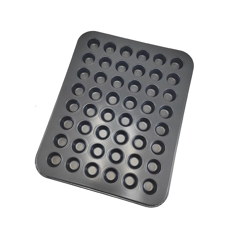 China Stack-able 48 Molds Mini Round Muffin Cupcake Baking Tray Pan manufacturer