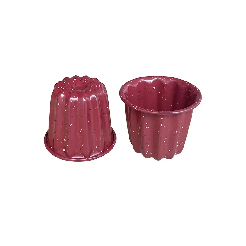 China Fashion Red Non Stick Coated Canele Baking Molds manufacturer