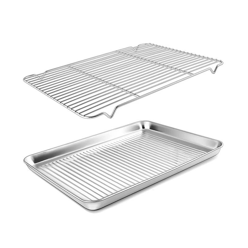 China Stainless Steel Baking Pan with Rack manufacturer