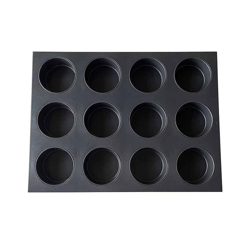 Tsina 12-mold round cupcake at muffin baking pan Manufacturer