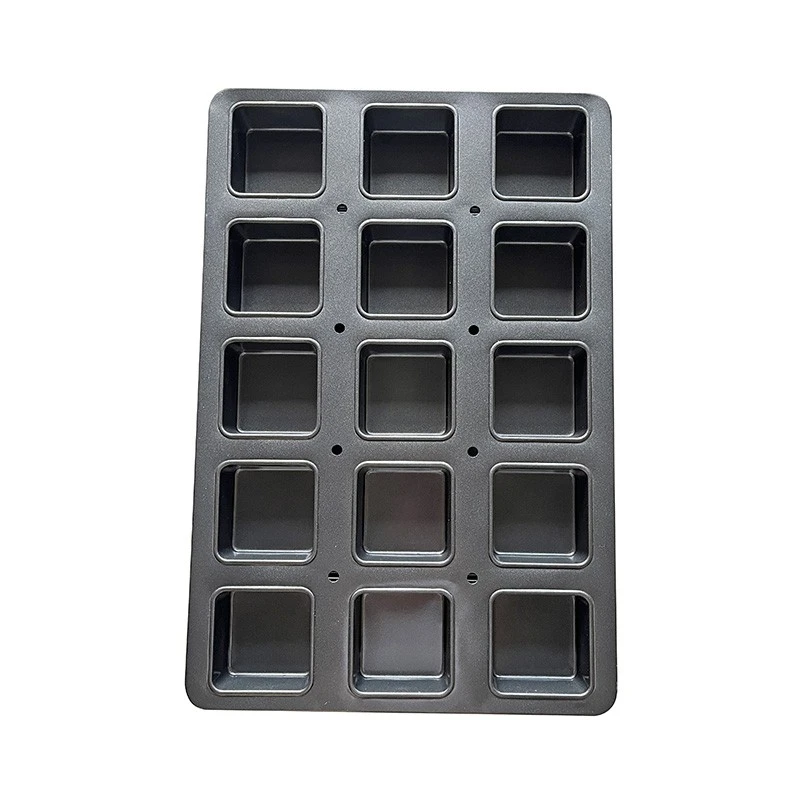 China 15-mold Square Muffin Cupcake Baking Pan manufacturer