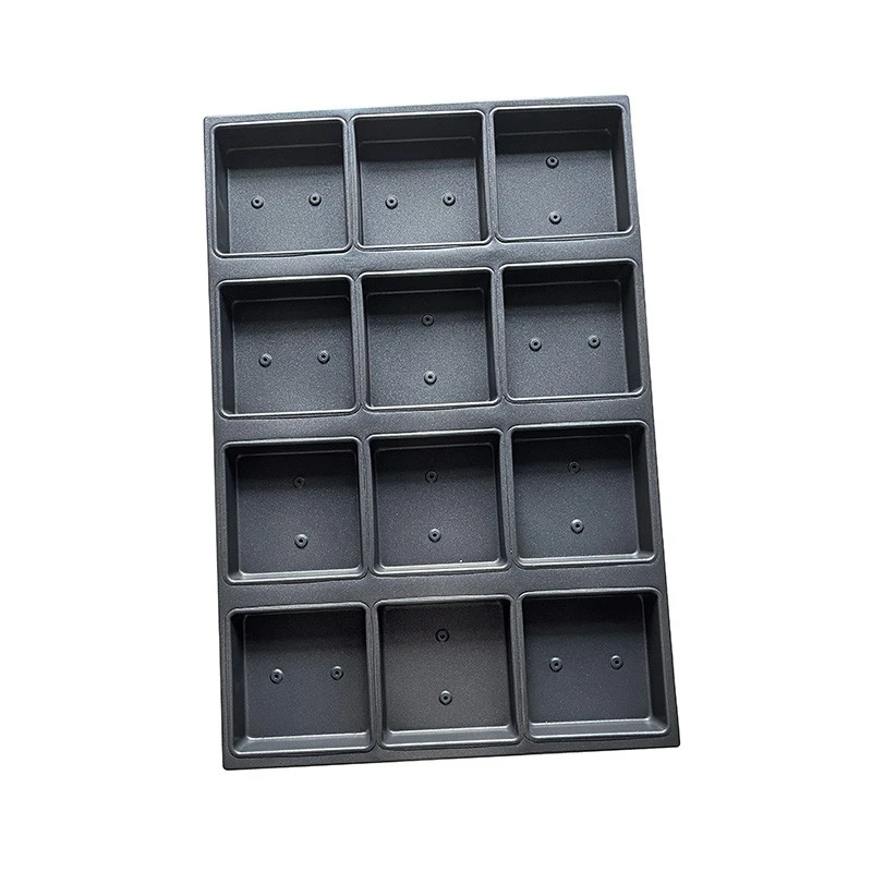 China 12-mold Square Muffin Cupcake Baking Tray manufacturer