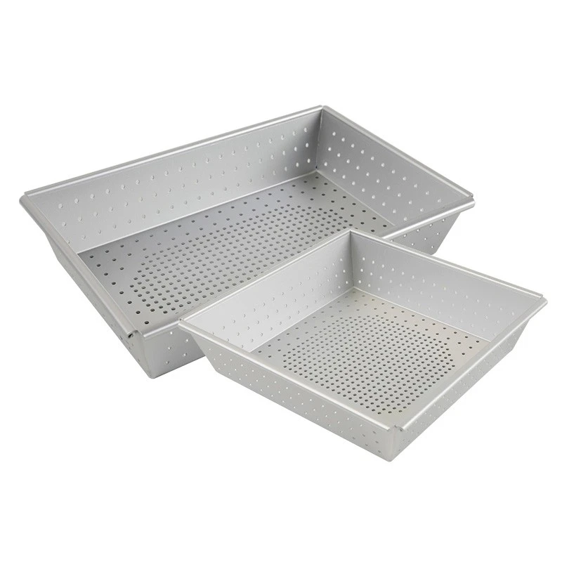 porcelana Bandeja para hornear de aluminio perforada Detroit Pizza Pan fabricante
