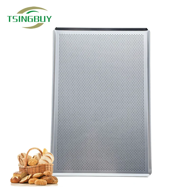 China Cut-Corners Aluminum Perforated Baking Tray manufacturer