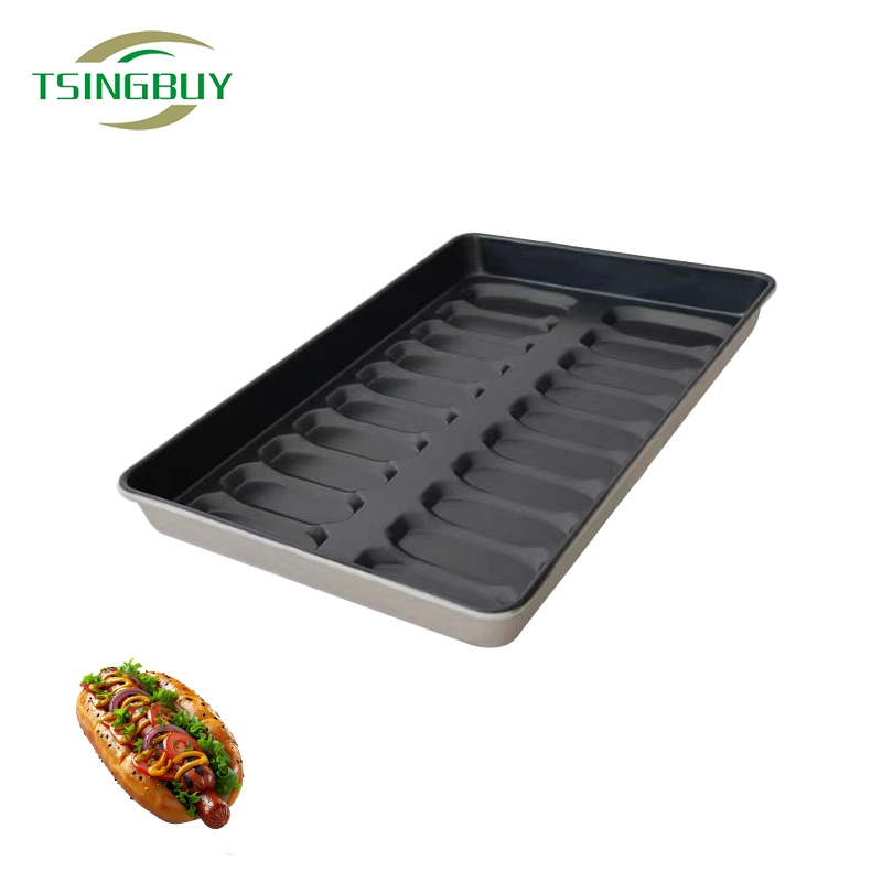 China 20-Mold Hot Dog Bun Bread Baking Pan manufacturer