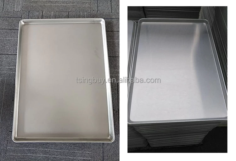 460cm×330cm Half Size Aluminium Flat Sheet Food Tray Baking Dishes & Pan For Cookie Bread