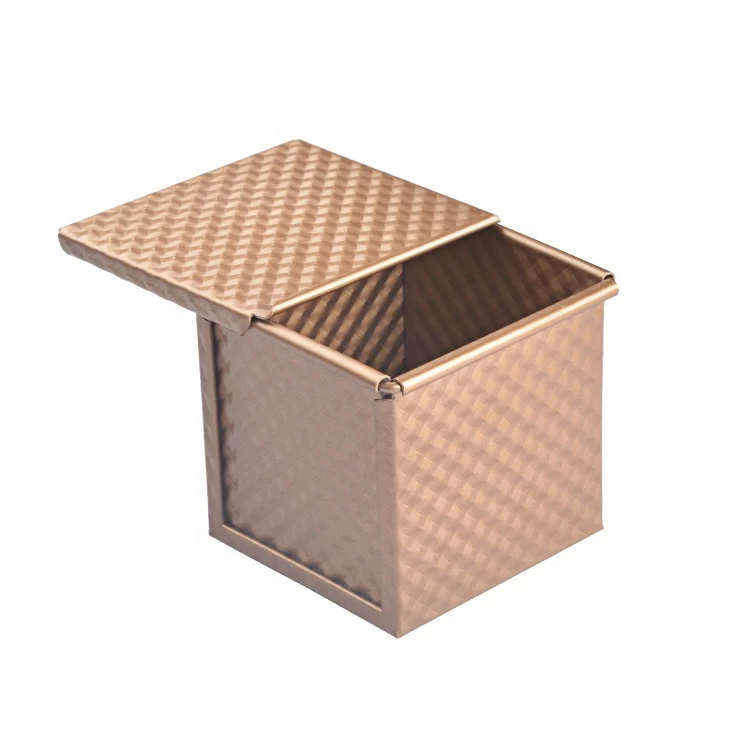 Square Mini Pullman Loaf Pan Bread Tin with Lid