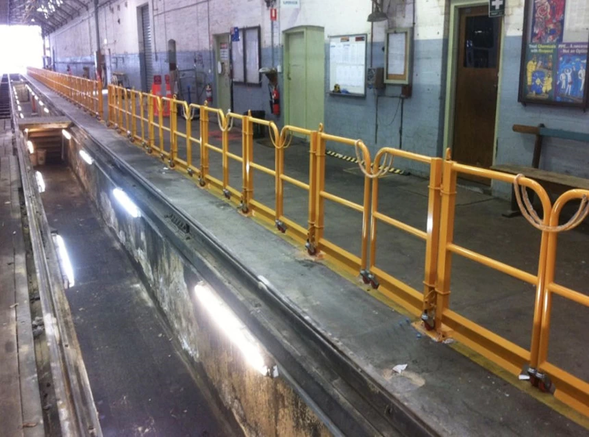 China Aluminum safety handrails for Melbourne railway manufacturer