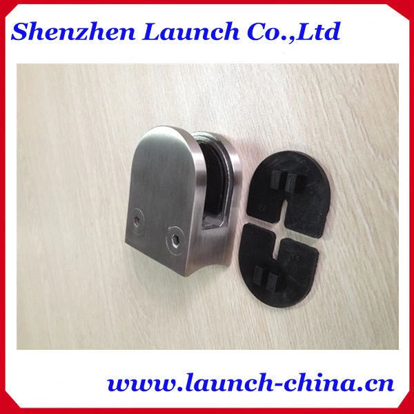 1/2" stainless steel  glass clamp for round handrail post
